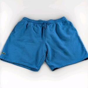 Lacoste Sport Men's Blue Fleece Drawstring Shorts US XL